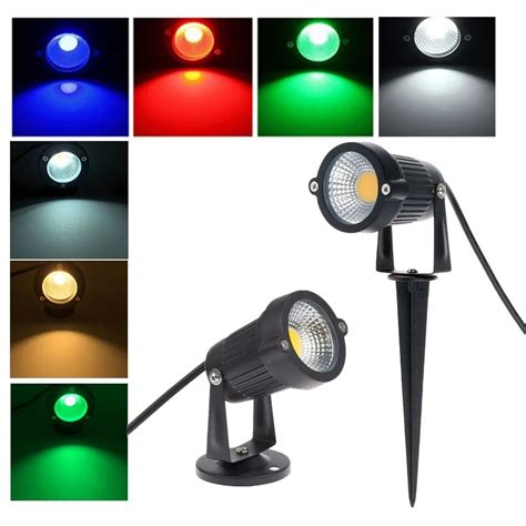 5pcs Led Garden Lights 85 265v 5w Cob Led Lawn Light For Garden Outdoor Garden Lighting Led