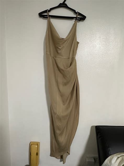 Shein Nude Gown Women S Fashion Dresses Sets Evening Dresses Gowns On Carousell