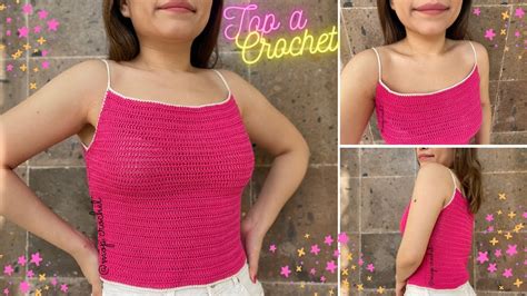 Top Básico De Tirantes A Crochet Tutorial Diestra Youtube