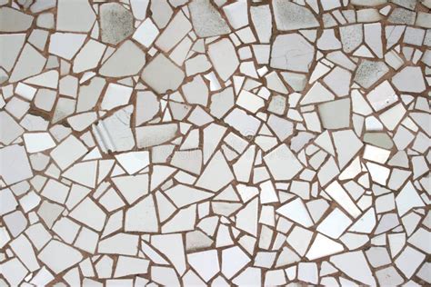 White Mosaic Tile Texture