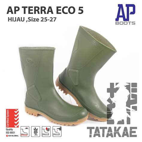 Jual Sepatu Boot Pendek AP Boots Karet Perkebunan Persawahan Proyek AP