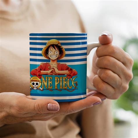 Caneca One Piece Anime Monkey D Luffy Elo Produtos Especiais