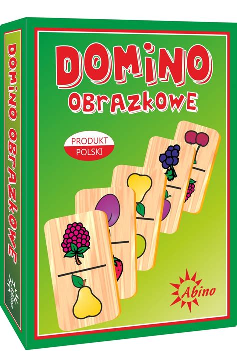 Domino Obrazkowe Owoce Gra Planszowa Logiczna Abino Abino Sklep