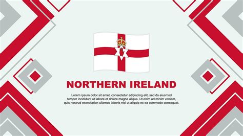 Northern Ireland Flag Abstract Background Design Template. Northern ...