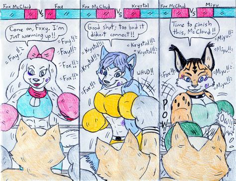 Boxing You Mccloud Vs Star Fox Girls By Jose Ramiro On Deviantart