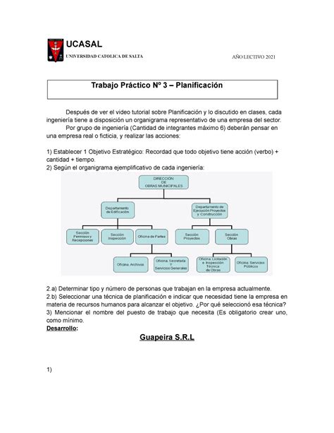 Tp Programa Ucasal Universidad Catolica De Salta A O Lectivo