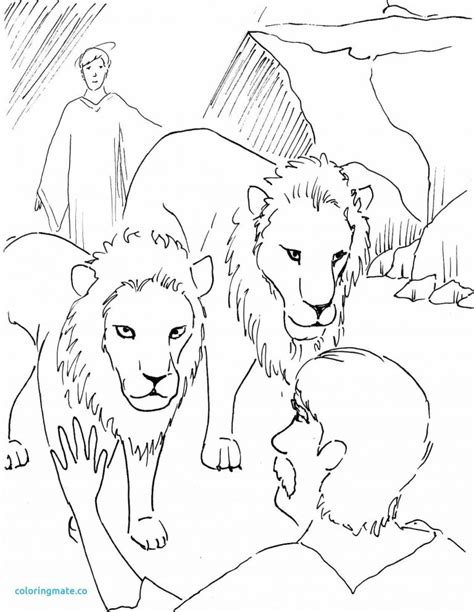 Daniel And The Lions Den Coloring Page Daniel And The Lions Den Coloring Pages Free At ...