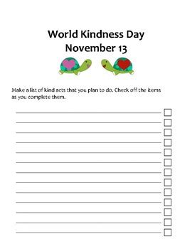 World Kindness Day Activities by TheLearning Nook | TpT