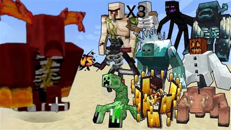 Nether Warden Vs X3 Mutant Creatures Nether Warden Vs X3 Mutant Mobs