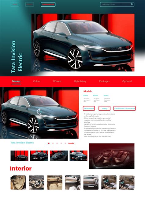 car configurator app website behance