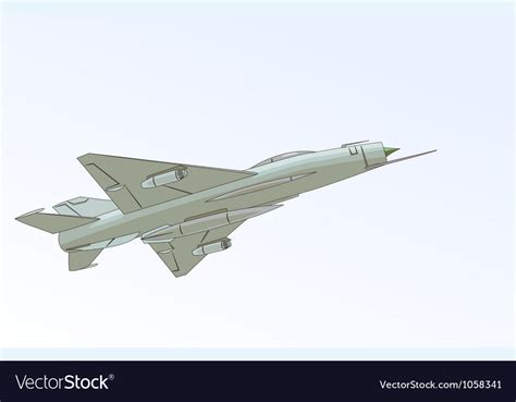 Mikoyan Gurevich Mig 21 Royalty Free Vector Image