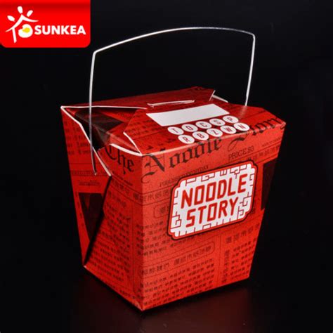 16oz 24oz 26oz 32oz Disposable Paper Chinese Food Noodle Box China Paper Food Box Noodle Box