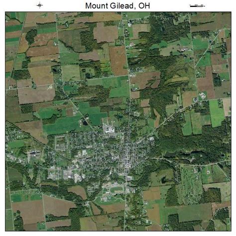 Aerial Photography Map of Mount Gilead, OH Ohio