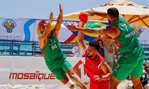 Vid O Beach Handball Le Maroc Bat L Alg Rie Et File En Finale Des