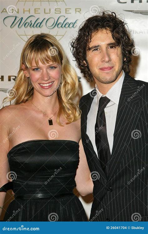 January Jones,Josh Groban Editorial Stock Image - Image: 26041704