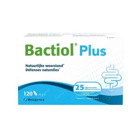 Bactiol Plus Natuurlijke Weerstand 120 Capsules Vroeger Probactiol