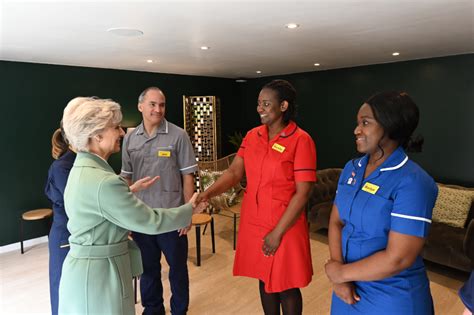 The Duchess Of Gloucester Opens New Staff Garden At St Peters Hospital