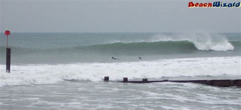 Surfing in Southbourne, South, England