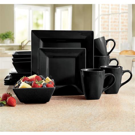 16-Piece Solid Square Dinnerware Set | Country Door