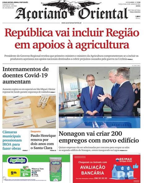 Rep Blica Vai Incluir Regi O Em Apoios Agricultura A Oriano Oriental