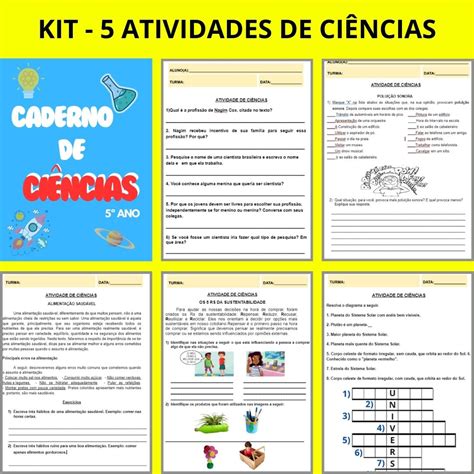 Conteúdo De Ciências 5 Ano - KIT 5 ATIVIDADES DE CIÊNCIAS PARA 5º ANO - William Giusti Fabrin