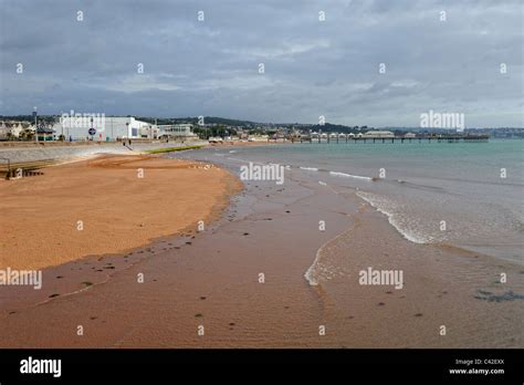 paignton beach devon england uk Stock Photo - Alamy