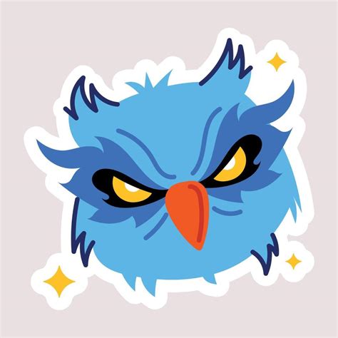 Trendy Owl Face 39215492 Vector Art at Vecteezy