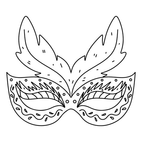 Coloriage à imprimer Coloriages fêtes Masque 16 10 Doigts