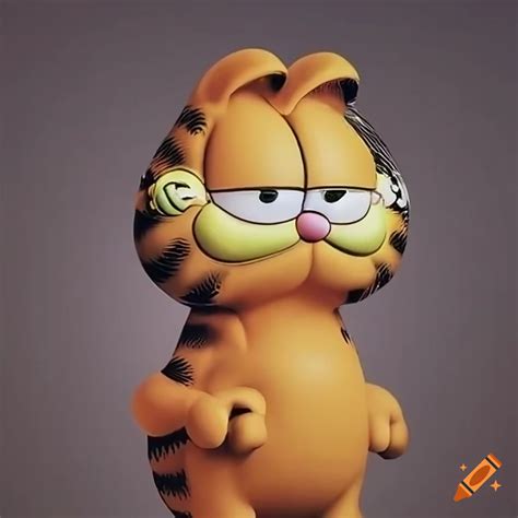 Stop Motion Animation Of Garfield With A Glass On Craiyon