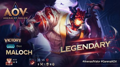 Aov Arena Of Valor Maloch Gameplay Youtube