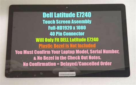 Lcd Display Dell Latitude E7240 Touch Screen Assembly New Cn 015rdf 15rdf Ebay