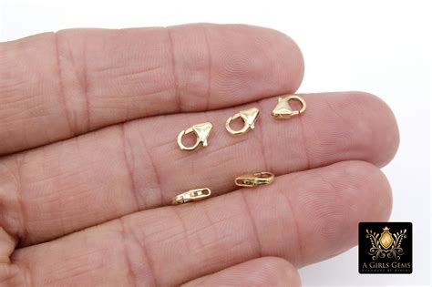 K Gold Filled Lobster Clasps Parrot Clasp Jewelry Findings Etsy