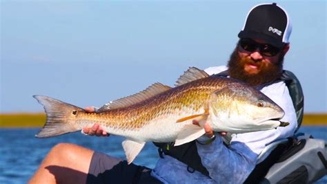 Kayak Fishing Sight Casting To Big Redfish Mtb Challenge Ft