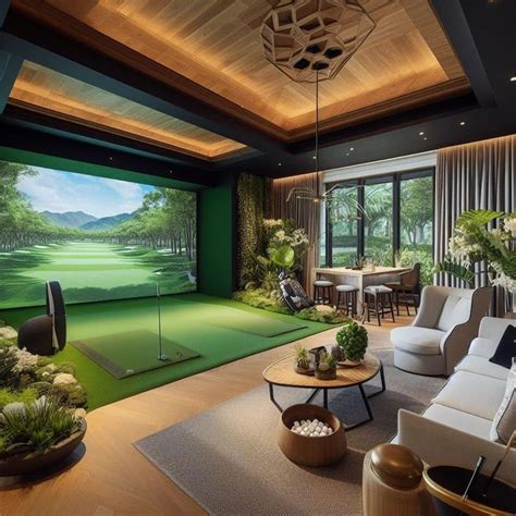 Golf Simulator Design Ideas | Golf simulator room, Golf simulators, Golf room