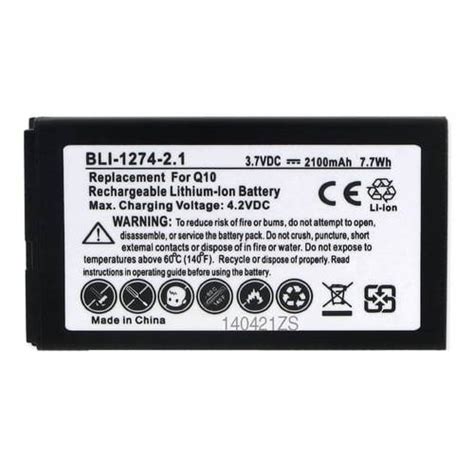 Blackberry Q10 Lte Sqn100 1 Cell Phone Battery Li Ion 37v 2100 Mah