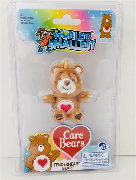 World S Smallest Care Bears Series Brown Tenderheart Bear