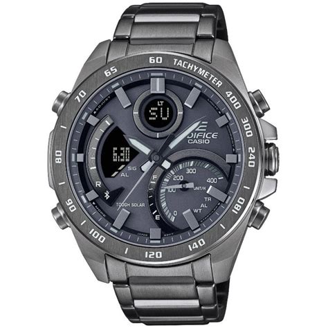 Casio Edifice Men S Tough Solar Grey Bluetooth Smartwatch