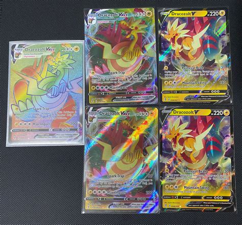 Pokemon Evolving Skies Dracozolt VMAX Rainbow Rare VMAX V 210 059 058