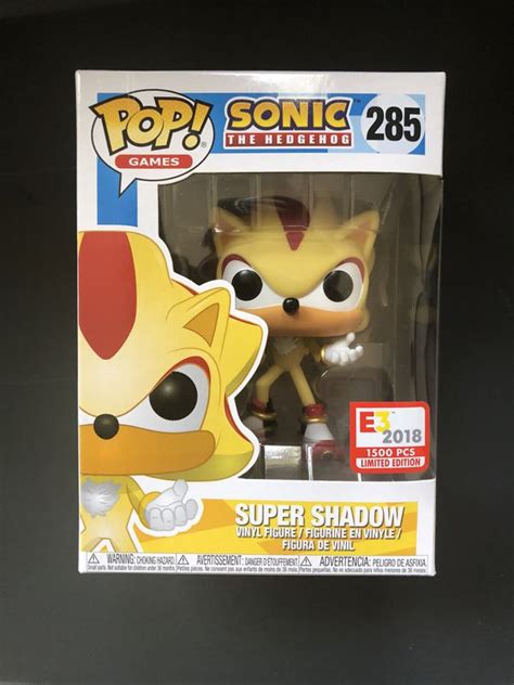 E3 2018 Funko Pop Exclusive Super Shadow Sonic The Hedgehog For Sale