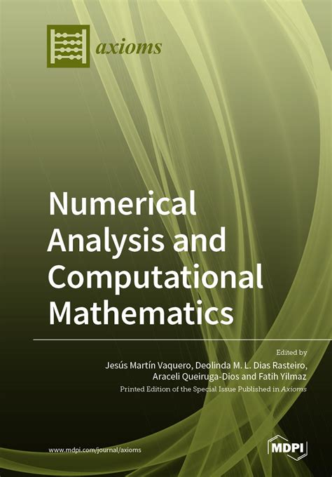 Numerical Analysis And Computational Mathematics Mdpi Books