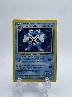 Pok Mon Tcg Poliwrath Base Set Holo Unlimited Holo Rare Ebay