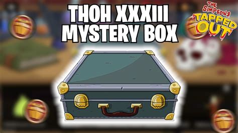 Opening The Thoh Xxxiii Mystery Box Simpsons Tapped Out Youtube