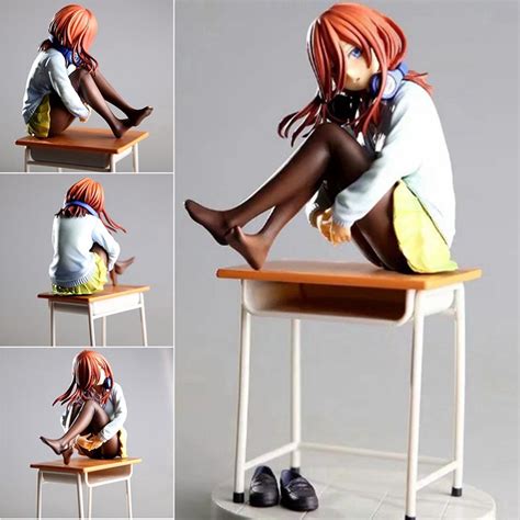 Nuevo 2022 Quintessential Quintuplets Nakano Miku Sexy Escritorio Chica Pvc Acción Anime Figura