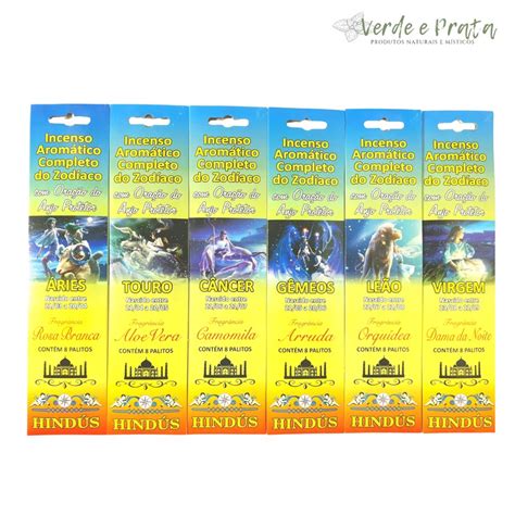 Incenso Hindus Special Blend Zodíaco Signos 1cx c 8 varetas 100