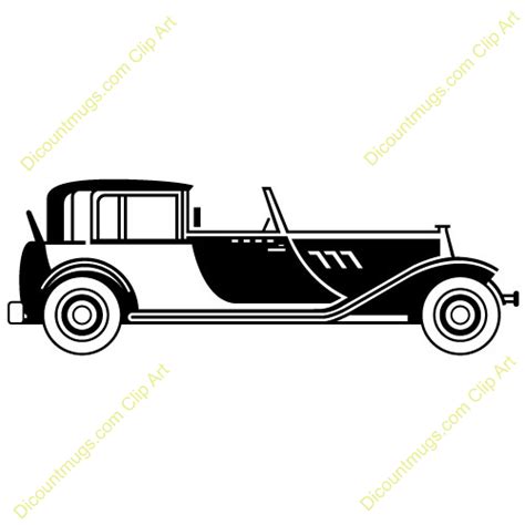 1920s cars clip art | description 1920s classic car side view keywords ...