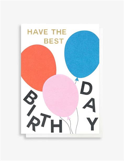 Caroline Gardner Have The Best Birthday Balloons Greetings Card