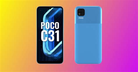 POCO C31 With 6 53 Inch HD Display Helio G35 Processor Launched In