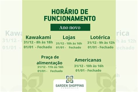 Confira os horários de funcionamento do Garden Shopping Penápolis no