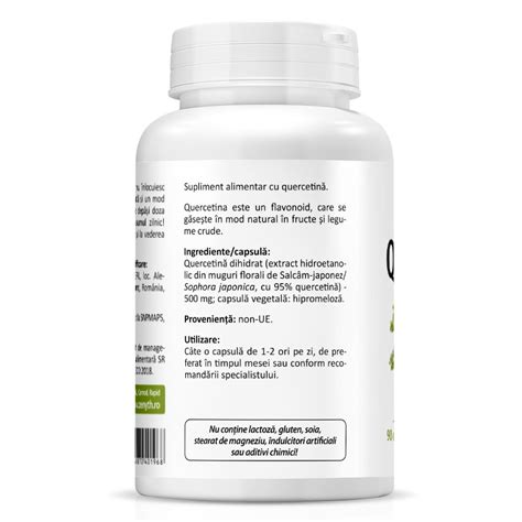 Quercetin 500mg 90 Capsule Vegetale Zenyth Farmacia Tei Online