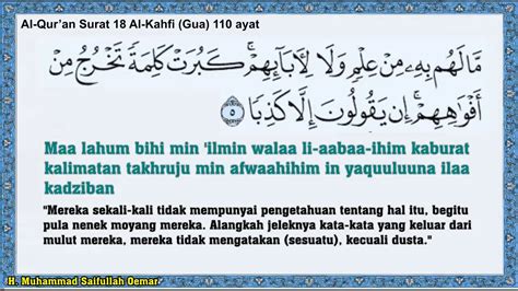 Surat Al Kahfi Ayat 1 110